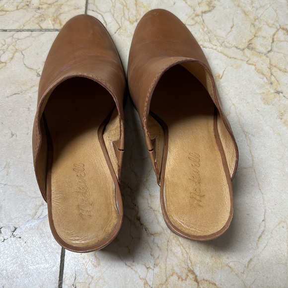 Madewell Leather Heeled Mules - 7 1/2 - Picture 3 of 4
